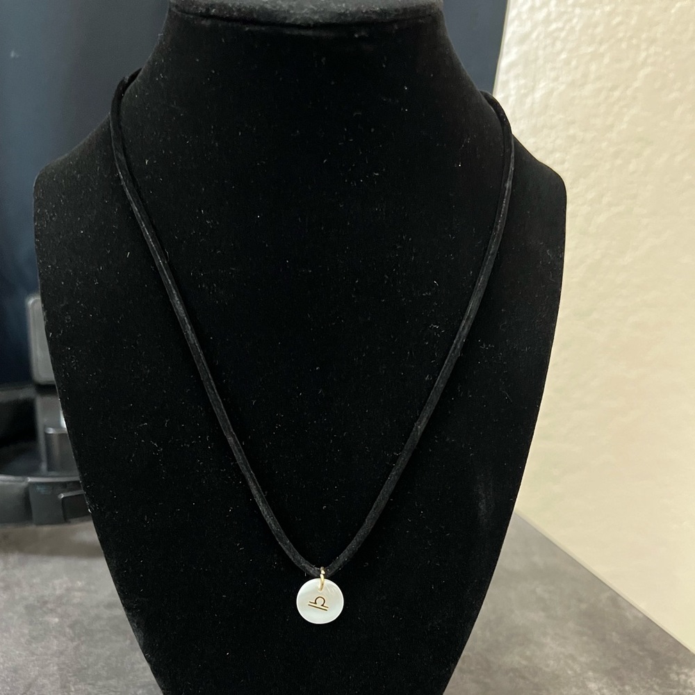Libra astrological pendant necklace